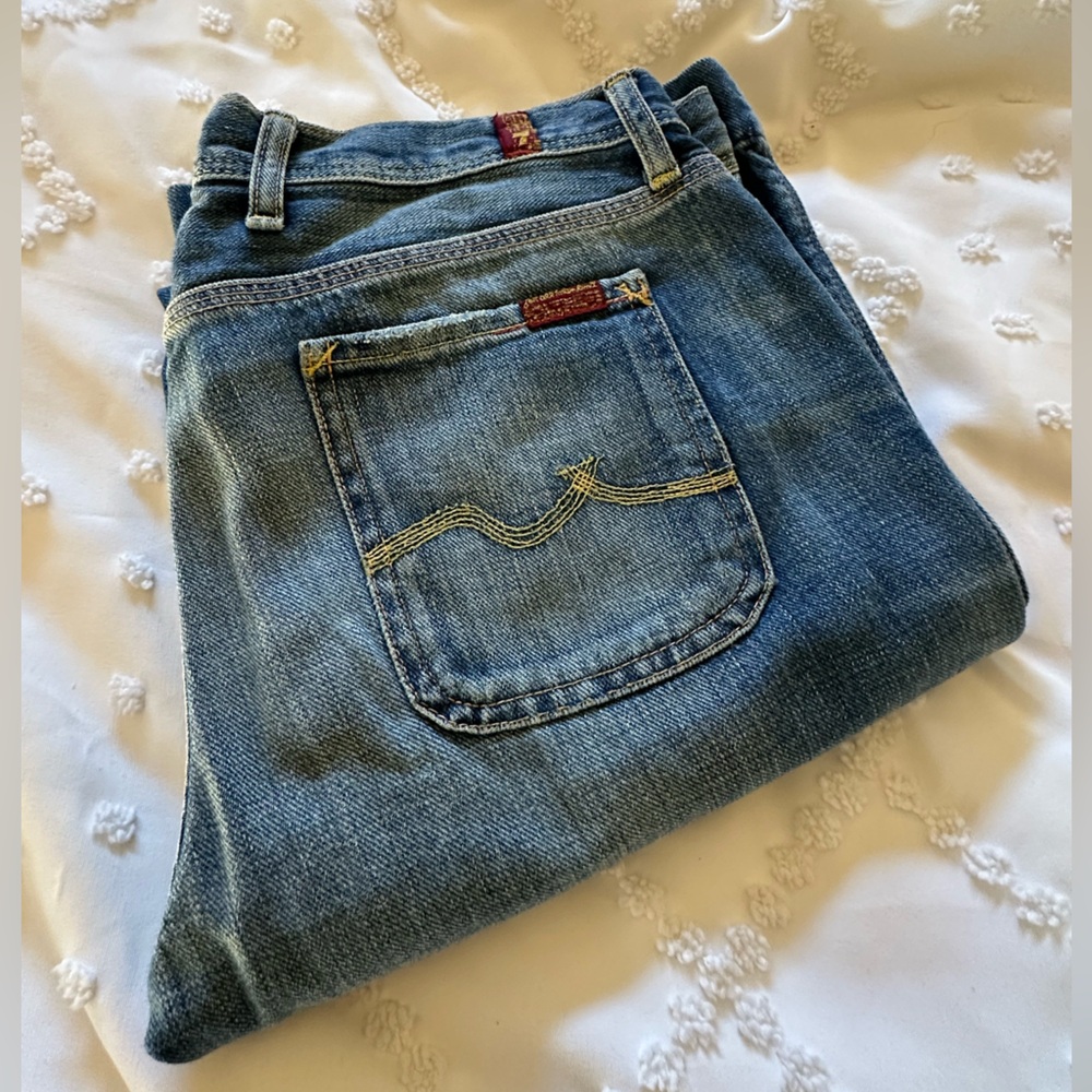 7 For All Mankind Mid Rise Boot Cut Jeans 29
